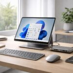 découvrez nos solutions d'aménagement d'agence avec des docks et postes mobiles compatibles avec tablettes windows, optimisant espace et mobilité pour une efficacité maximale.