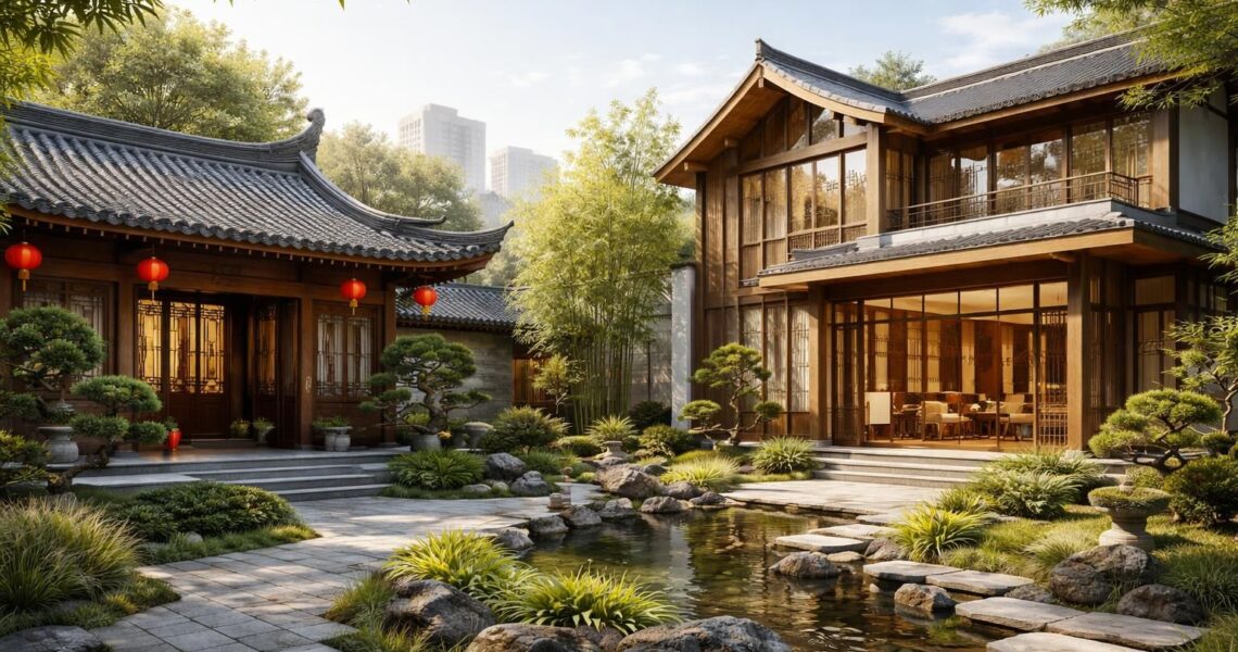 Exploration des maisons chinoises et de leur adaptation moderne