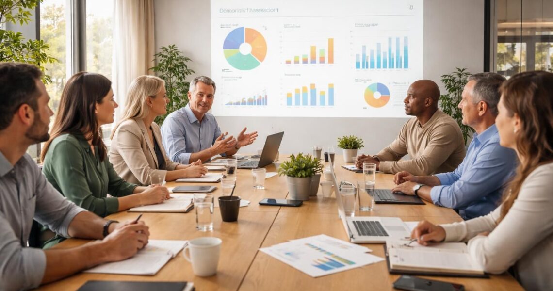 Réunion copro : charges et PV projetés via vidéoprojecteur Epson