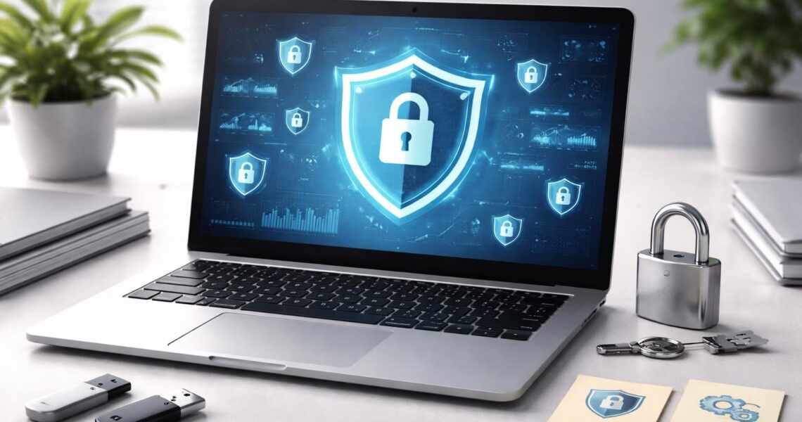 Sécurité : protéger données clients sur PC portable, réglages essentiels