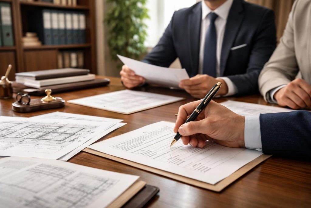 découvrez les documents indispensables à fournir lors de la signature chez le notaire pour la construction de votre maison. assurez-vous d'une transaction sereine et conforme.